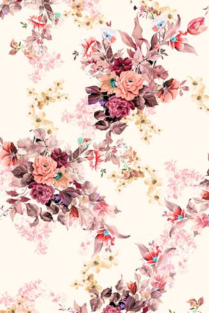 花卉印花花型图片