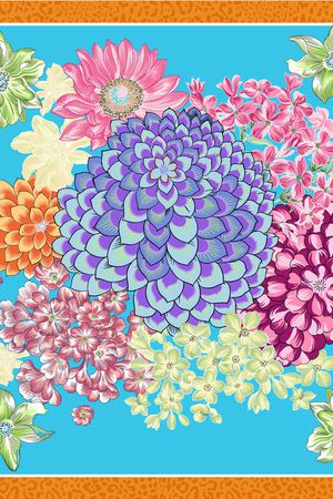 风格化花卉印花花型图片