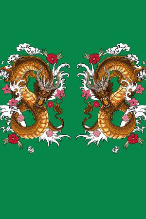 龙印花花型图片