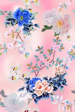 花卉印花花型图片