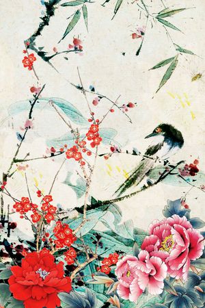 梅花印花花型图片