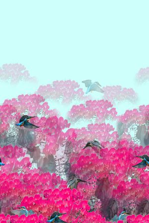 定位花印花花型图片