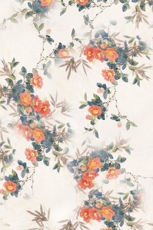 国画印花花型图片