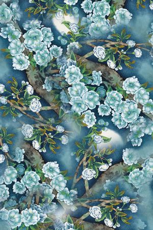 国画印花花型图片