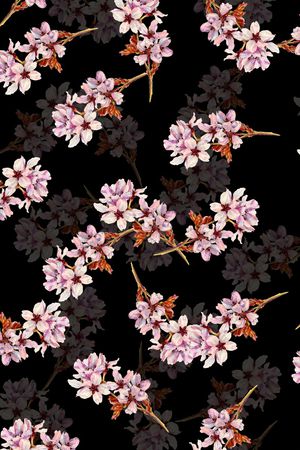 小碎花印花花型图片