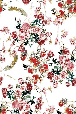 花卉印花花型图片