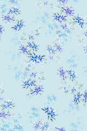 小碎花印花花型图片