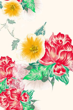 植物印花花型图片
