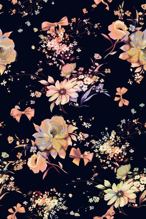 花卉印花花型图片