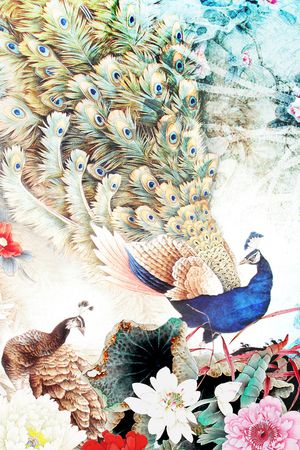 大牌风印花花型图片