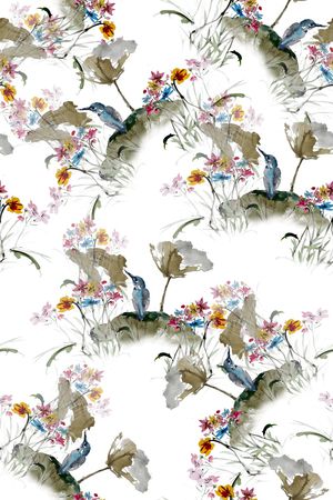 简约印花花型图片
