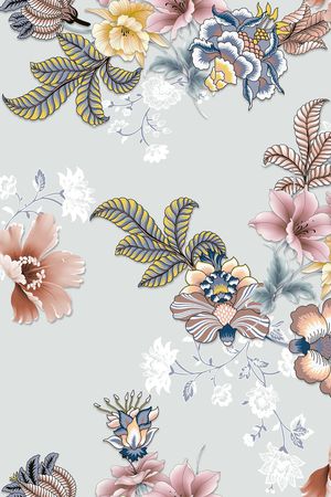 花卉印花花型图片