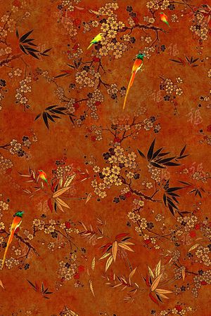 鸟印花花型图片