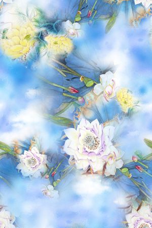 花卉印花花型图片