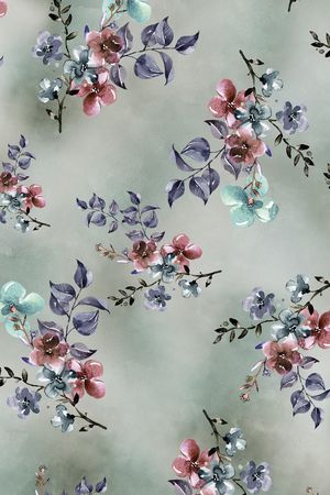 棉麻印花花型图片