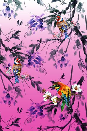 花卉印花花型图片