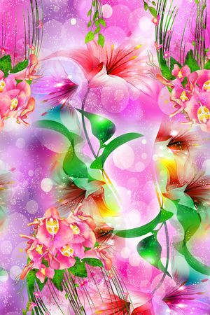 花卉印花花型图片
