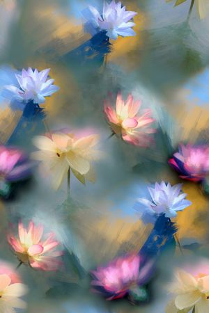 花卉印花花型图片