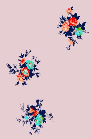 牡丹印花花型图片