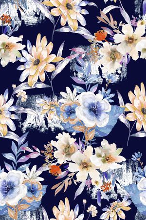 花卉印花花型图片