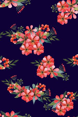 花卉印花花型图片