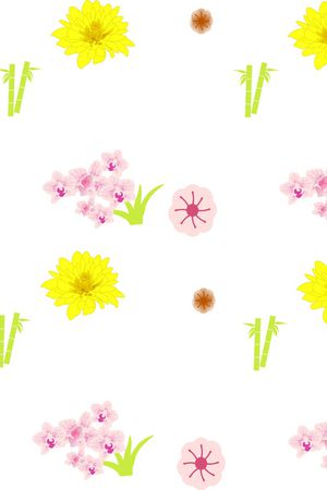 绣花花型印花花型图片