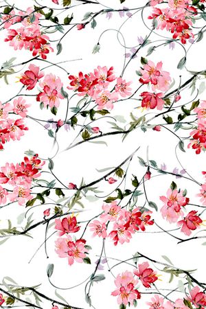 花卉印花花型图片