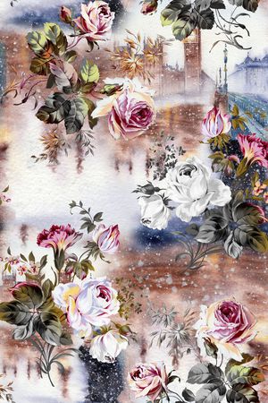 花卉印花花型图片