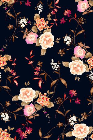 花卉印花花型图片