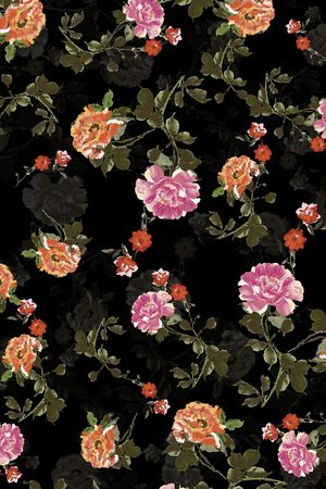花卉印花花型图片