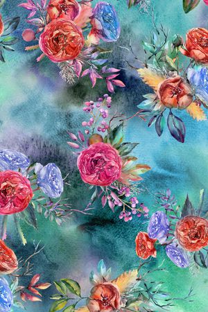 小碎花印花花型图片