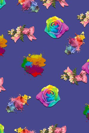 小碎花印花花型图片
