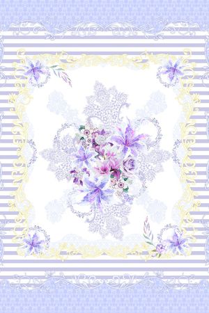 花卉印花花型图片