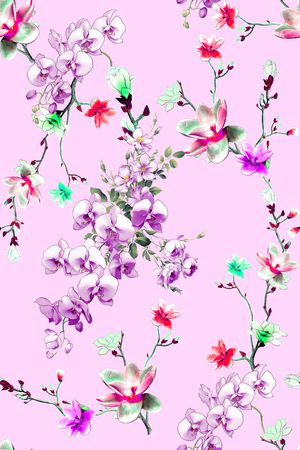 花卉印花花型图片
