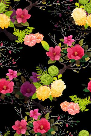 花卉印花花型图片