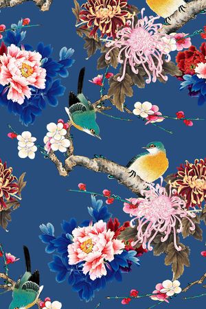 花卉印花花型图片