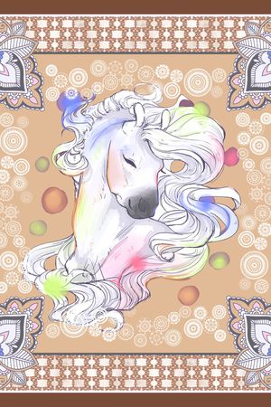 马印花花型图片