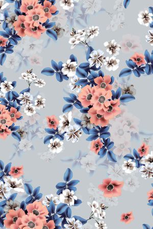 数码花型印花花型图片
