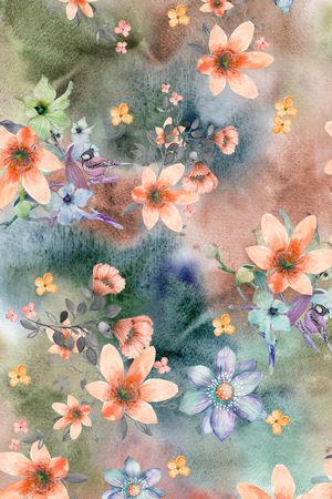 素雅印花花型图片