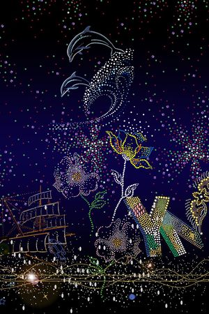 星星印花花型图片