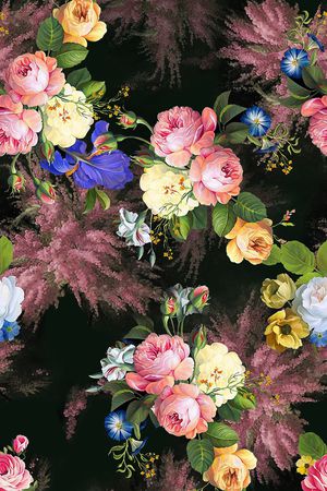 花卉印花花型图片
