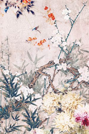 抽象印花花型图片