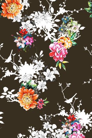 花卉印花花型图片