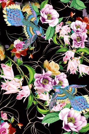 格子印花花型图片