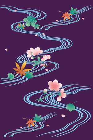 手绘花卉印花花型图片