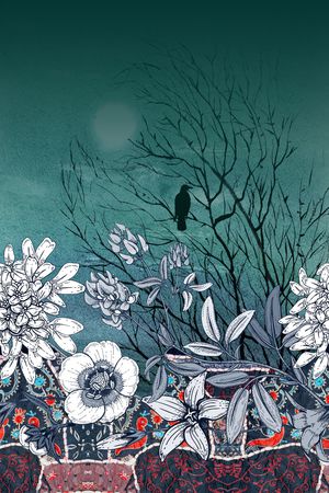 数码花型印花花型图片