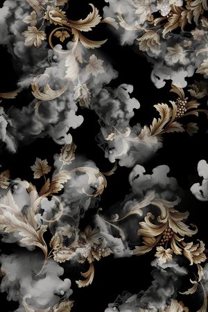 烟雾印花花型图片