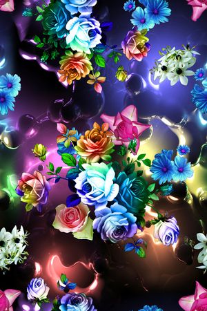 数码花型印花花型图片