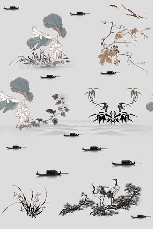 鸟印花花型图片