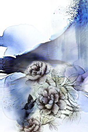 抽象印花花型图片